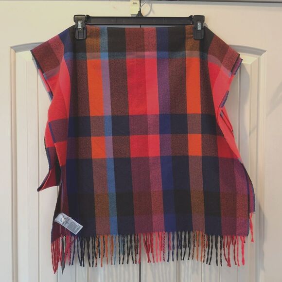 Women's Gap Recycled Cozy Scarf Multi-Color Plaid  78" X  23" - NWT - Picture 1 of 2